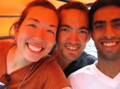 Joylani, Matt, and Alvir in Rickshaw, Delhi