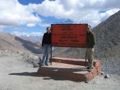 Matt and Joylani atop Khardung-La, Ladakh