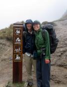 Matt and Joylani summiting Dead Woman's Pass
