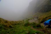 Looking down from Dead Woman's Pass