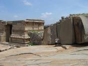 Matt and his big rocks, Hampi